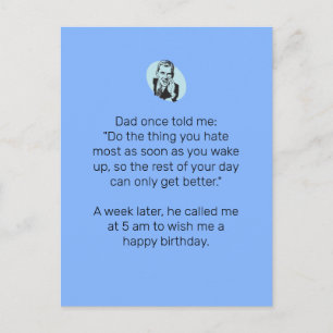 Sarcastische vader Joke voor Happy Birthday Briefkaart