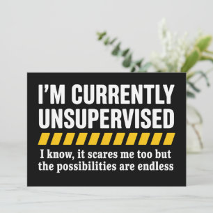 Sarcastische Vader Vaderdag Momenteel Onbegeleid Kaart