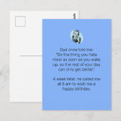 Sarcastische vadergrap voor Gefeliciteerd Briefkaart (Voorkant / Achterkant)