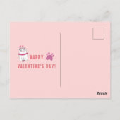 Sarcastische Valentijnsdag Cartoon Kattenpaar Briefkaart (Achterkant)