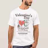 Sarcastische Valentijnsdag - Liefde en geld T-shirt (Voorkant)