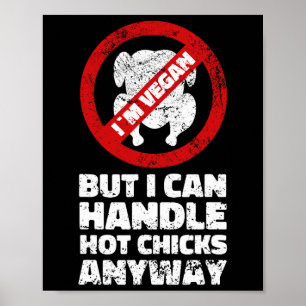 Sarcastische Veganistische Kippen Citaten Vegetari Poster