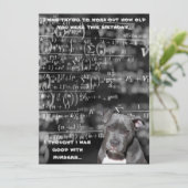 Sarcastische verjaardag kaart (Staand voorkant)