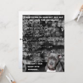 Sarcastische verjaardag kaart (Voorkant / Achterkant in situ)