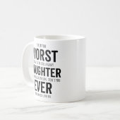 Sarcastische verjaardag, slechtste dochter ooit koffiemok (Voorkant links)