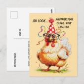 Sarcastische verjaardagshumor met een veroordelend briefkaart (Voorkant / Achterkant)