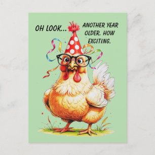 Sarcastische verjaardagshumor met Judgy Kip Briefkaart