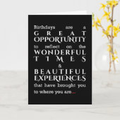 Sarcastische verjaardagskaart - Niets om te reflec Kaart (Gele Bloem)