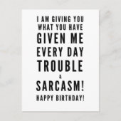 Sarcastische verjaardagswensen voor beste vrienden briefkaart (Voorkant)