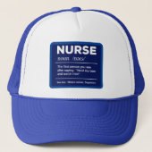 Sarcastische verpleegkundige definitie: Houd mijn Trucker Pet (Voorkant)