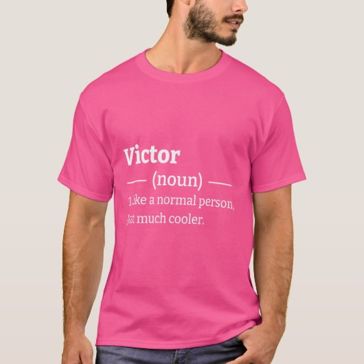 Sarcastische Victor T-shirt (Voorkant)