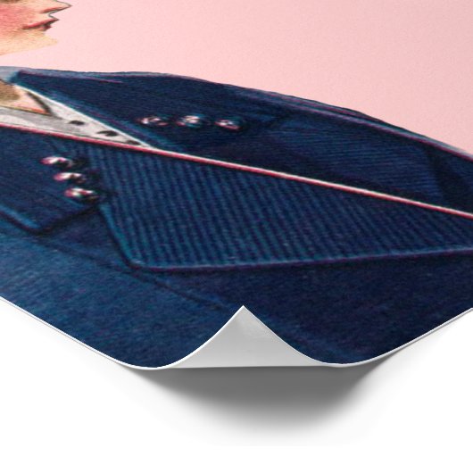 Sarcastische Vintage Poster (Hoek)