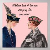 Sarcastische Vintage Poster (Voorkant)