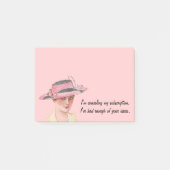 Sarcastische Vintage Vrouw Post-it® Notes (Voorkant)
