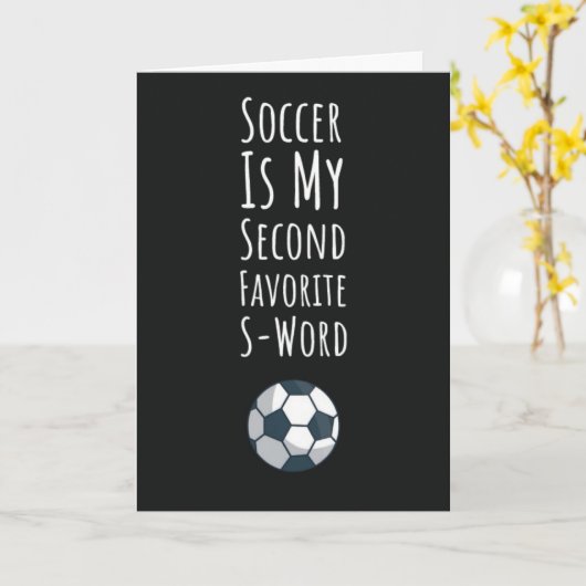 Sarcastische Voetbal Kaarten Jongens Sport Voor He (Gele Bloem)