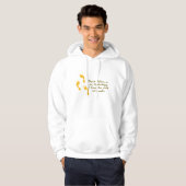 Sarcastische voetstappen Hoodie (Voorkant volledig)