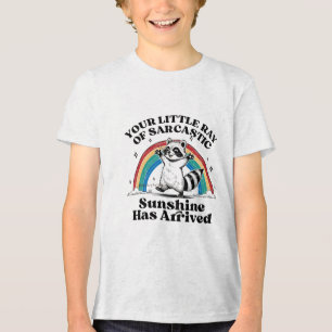 sarcastische wasbeer regenboog Tri-Blend shirt
