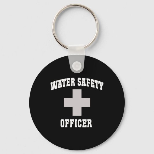 Sarcastische Waterveiligheidsfunctionaris Jongens Sleutelhanger (Voorkant)