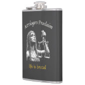 Sarcastische Weegschaal Horoscoop - Het leven is b Heupfles (Links)