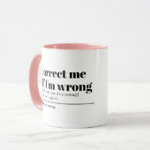 sarcastische werk mok geschenkidee (Voorkant links)