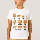 Sarcastische wiskundige Pizza Cheese Snelle Wiskun T-shirt (Voorkant)