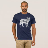 Sarcastische Wolf: "Ik kan het niet uitleggen en i T-shirt (Voorkant volledig)