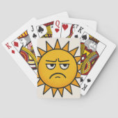 Sarcastische Zonnekaart Speelkaarten (Achterkant)