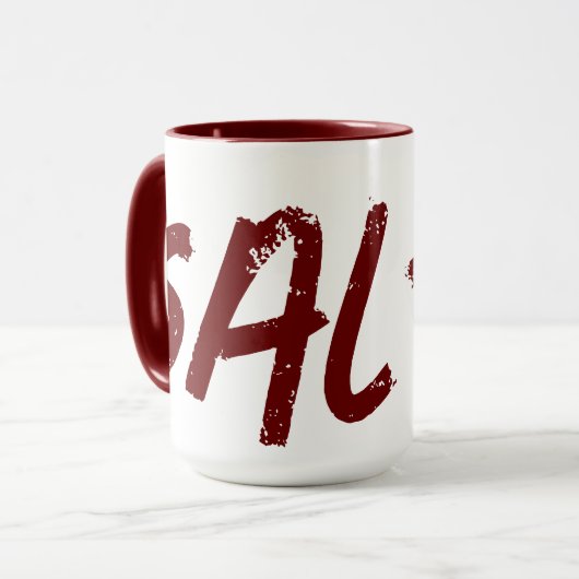 Sarcastische zoute tranen mok (Voorkant links)