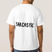 Sarcastische zwarte kat op woordenboek meme t-shirt (Achterkant)