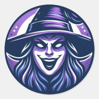SarcastischWitchFace Ronde Sticker