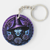 SarcastischWitchFace Sleutelhanger (Achterkant)