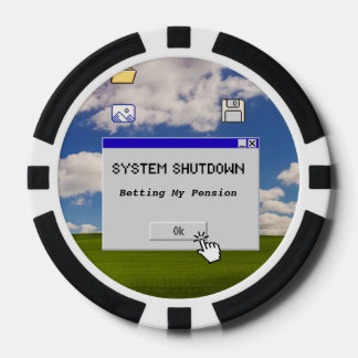 Sarcasysteem voor IT-pensioen Shutdown Wedden Poker Chips