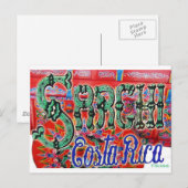 Sarchi Costa Rica Wagon Briefkaart (Voorkant / Achterkant)