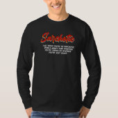 Sarchotic Funny Or Crazy Shirt Sarcasm Sarcastic Q (Voorkant)