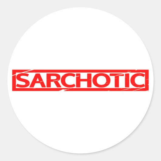 Sarchotic Stamp Ronde Sticker (Voorkant)