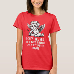 Sarcistische anti-valentijnscupid t-shirt