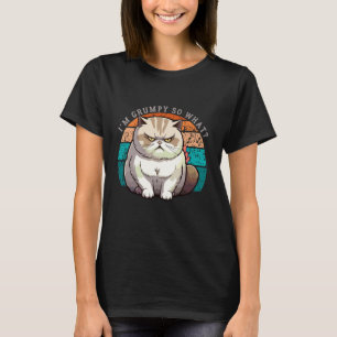 Sarcistische Chagrijnige Gezicht Boze Kat Ik Ben C T-shirt