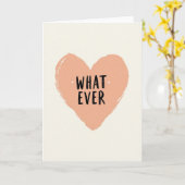 Sarcistische Whatever Hart Kaart (Gele Bloem)