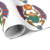 Sarcofaag 3D Egyptische afbeelding. Cadeaupapier (Rol Hoek)