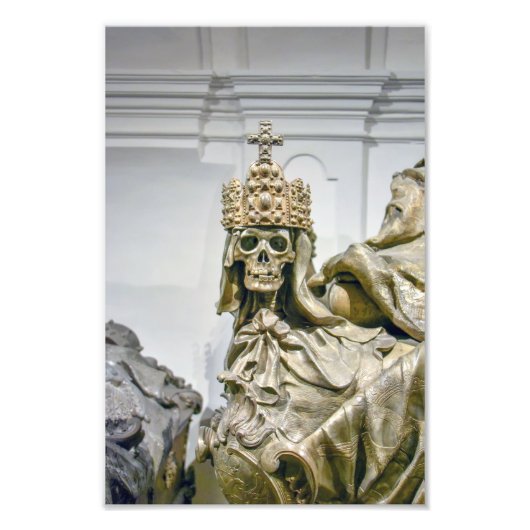 Sarcofaag van keizer Karel VI, Wenen, Oostenrijk Foto Afdruk (Voorkant)