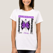Sarcoïdose Awareness Butterfly T-shirt (Voorkant)