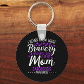 Sarcoïdose Awareness Mom Moederdag Warrior Surv Sleutelhanger (Voorkant)