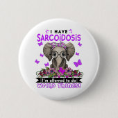 Sarcoïdose Awareness Month Ribbon Giften Ronde Button 5,7 Cm (Voorkant)