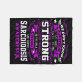 Sarcoïdose Awareness T Shirt voor vrouwen_mannen Fleece Deken (Voorkant (Horizontaal))
