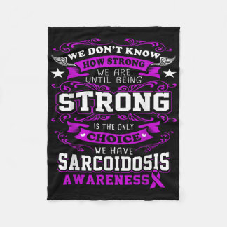Sarcoïdose Awareness T Shirt voor vrouwen_mannen Fleece Deken