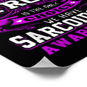 Sarcoïdose Awareness T Shirt voor vrouwen_mannen Poster (Hoek)