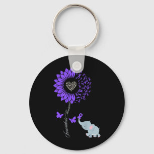 Sarcoïdose Awareness Zonnebloem Olifantenvlinder Sleutelhanger