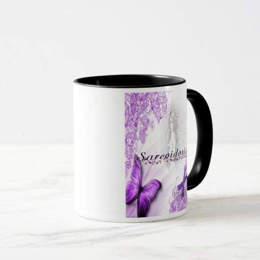 Sarcoïdose Bewustmaking Koffiekoffie-Mok Mok (Voorkant rechts)