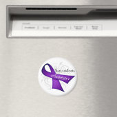 Sarcoïdose Bewustmaking Ribbon Magneet (Insitu (Vaatwasser))