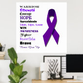 Sarcoïdose Bewustwording en inspiratie Poster (Thuiskantoor)